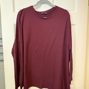 Athleta Maroon Long Sleeve Women's Shirt‎ M